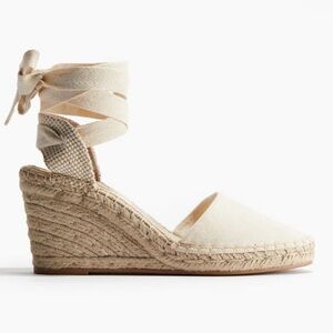 NEW H&M Espadrille Wedge Sandals Size 7